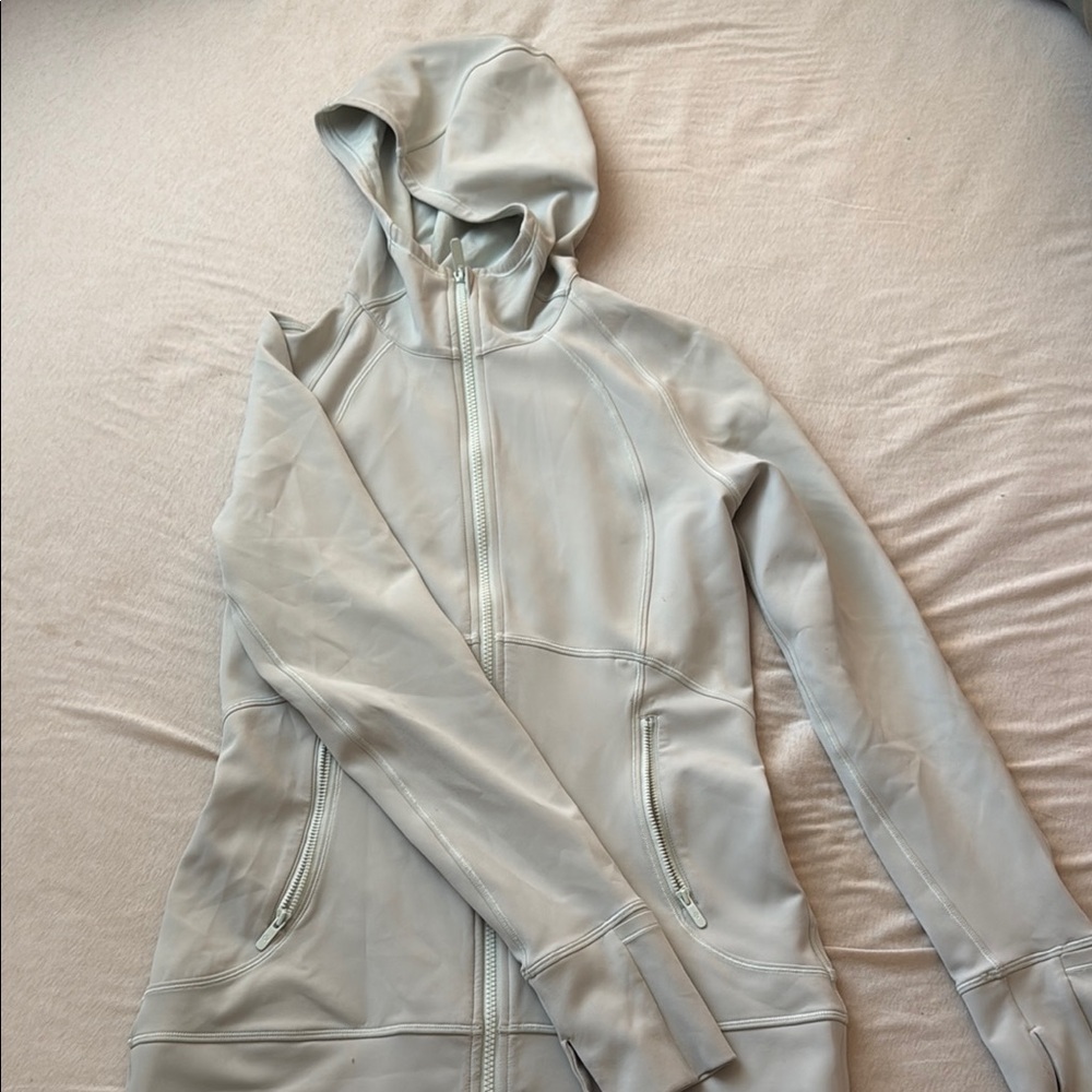 Lululemon Athletica Soft Gray Hooded Jacket